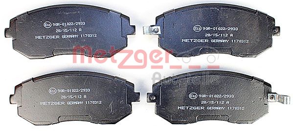 METZGER 1170312 Bremsbelagsatz, Scheibenbremse